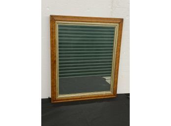 Maple Framed Mirror With Gold Liner - 22x27