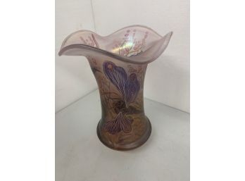 Contemporary Art Glass Vase - Signed And Dated On Bottom