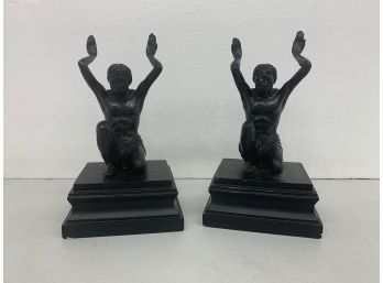 Pair Of Figural Bookends - 9 Inches Tall