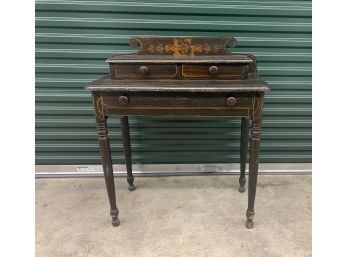 Grain Decorated Stepback Dressing Table -