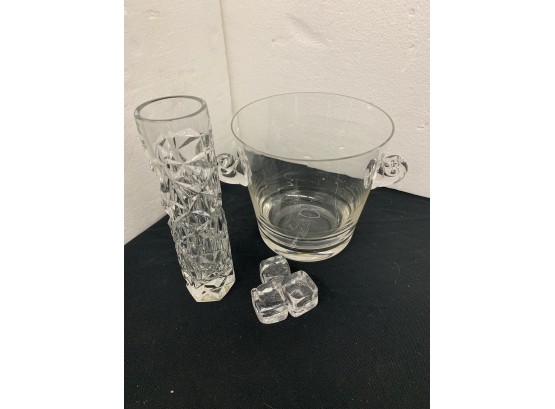 Signed Tiffany And Co Glass Lot.