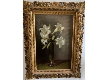 Oil On Canvas Signed B Champney  1897- 12x18 - 20x26 Framed