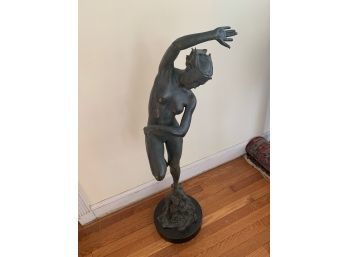 Victor Issa 20th C Limited Edition Bronze Nude Sculpture  Water Dance - 1/21- One Half Life Size