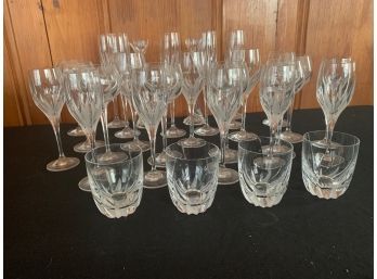 30 Pcs Of Decorative Frosted Glassware