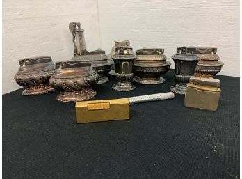 Generous Lot Of Silver Plate Lighters - Mostly Ronson
