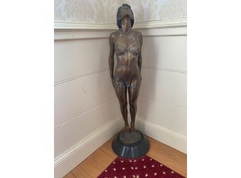 Victor Issa 20th C Limited Edition Bronze Nude Sculpture - Spring - 7/30 - One Half Life Size