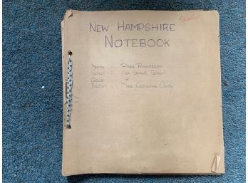 Vintage Middle School New Hampshire Scrapbook