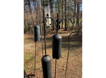 Collection Of Iron Bird Feeders/plant Holders