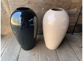 2 Large Floor Vases 22 Inches Tall