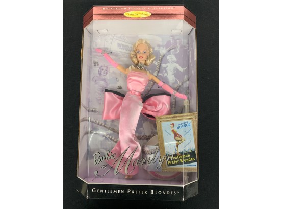 Collectors Edition Barbie As Marilyn - Gentlemen Prefer Blondes - Pink Dress