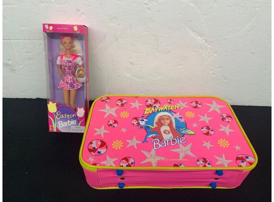 Barbie Suitcase And Barbie Easter Doll