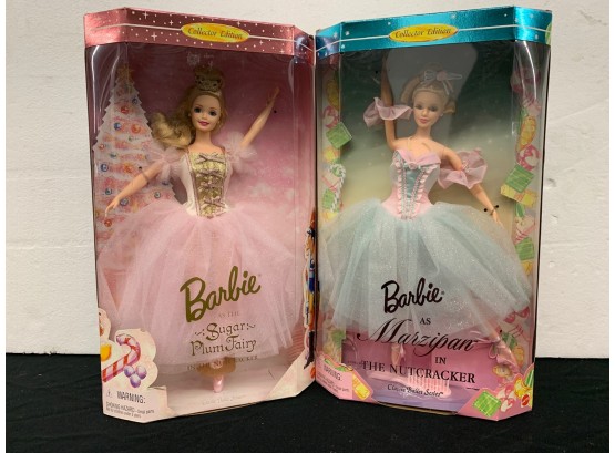 2 Barbie Collector Edition The Nutcracker - Marzipan & Sugar Plum Fairy