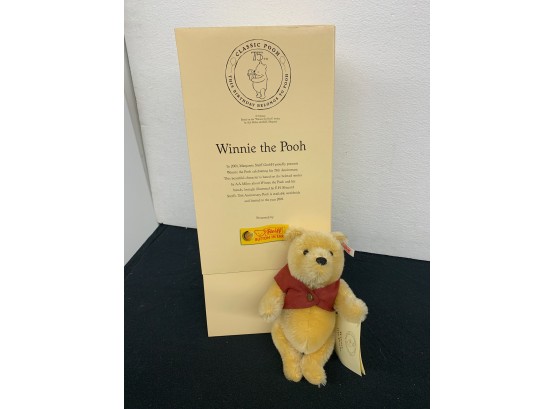 Small Steiff 75 Anniversary  Winnie The Pooh - 2001
