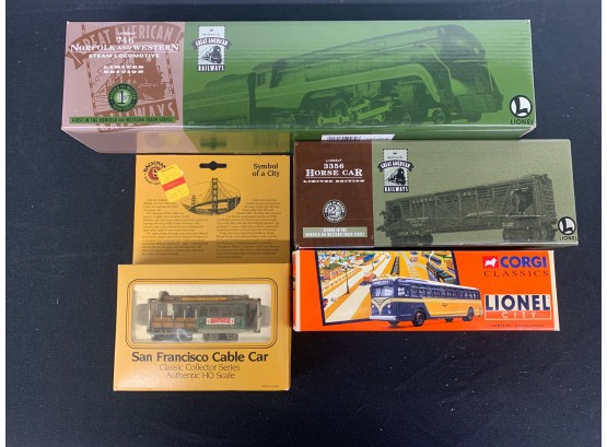 Die Cast Lot Of Bus And Trains