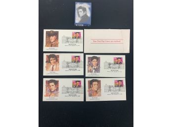 First Day Issue Elvis Stamps  Plus Elvis Deck Of Cards