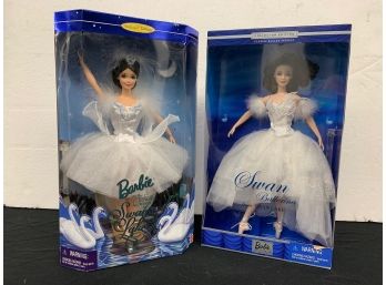 2 Barbie Collector Edition Swan Lake - Swan Ballerina & Swan Queen