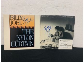2 Signed Billy Joel Record Albums With Certificate Of Authenticity