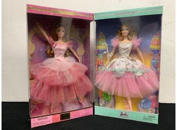 2 Barbie Collector Edition The Nutcracker - Peppermint & Flower Ballerina