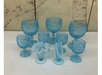 Lot Of Victorian Colored Glassware