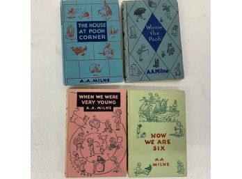 Four Vintage Winnie The Pooh Books