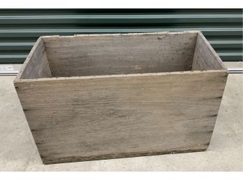 Early Silver  Gray Wood Box - 14x29x17