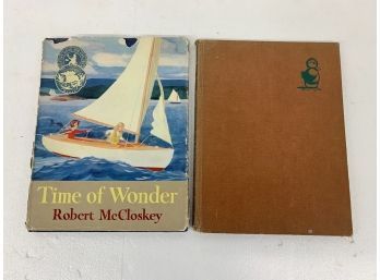 Two Robert McCloskey Books - Make Way For Ducklings - Time Of Wonder
