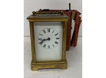 Carriage Clock With Case