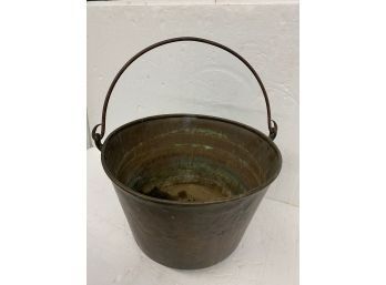 Large Brass Bucket 12x18