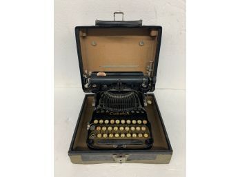 Vintage Fold Over Corona Typewriter And A Block Of Vintage Paper