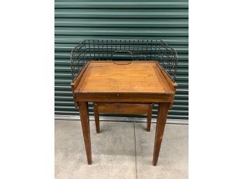 Postal Cash Register Desk - Note Legs Need To Be Tightened 24x24x48