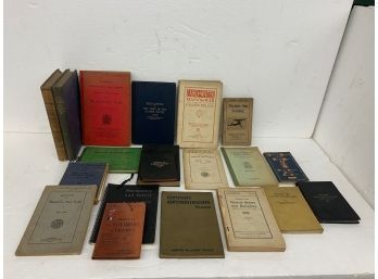 Large Lot Of Military Books Including Map Of The War