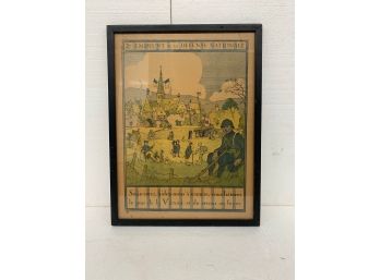 Framed Paris WW1 Print - 12x15