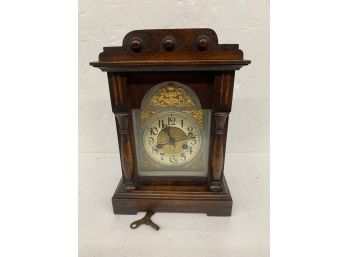 Oak Mantle Clock - 15 Inches Tall