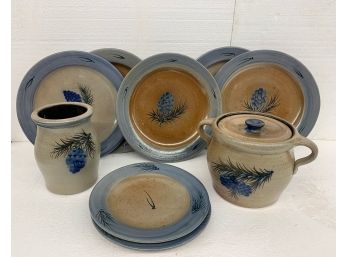 Lot Of Signed Rowe Pottery