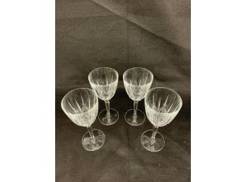 Four Marquis Waterford Wine Glasses - 7.5 Inches