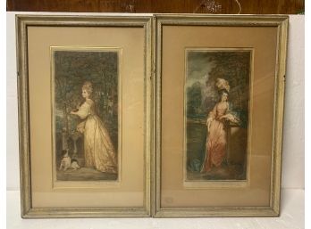Two Signed Framed Prints Duchess Of Rutland- S Arlent Edwards -
