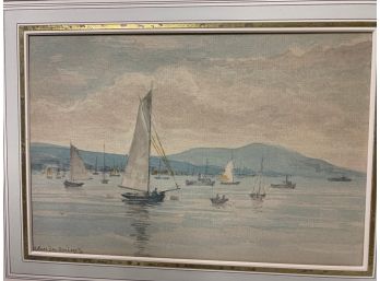 Hand Colored Print Signed Max Levy
