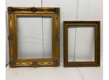 Two Gold Tone Frames - 34x40 And 23x30