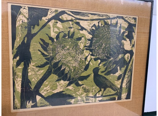Ellen Rae Panero Signed And Numbered Litho Titled Early Autumn 1963