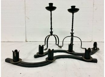2 Sets Iron Candle Holders