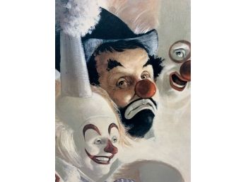 7 Faces Of A Clown Wall Poster Signed Robert Owen