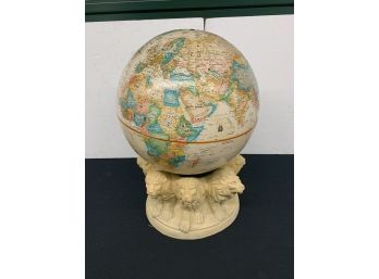 Replogle 16 Inch World Globe On Lion Stand