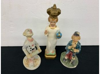 3 Figurines , One Marked Portart Portugal