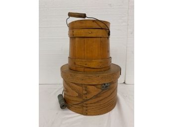 Pantry Box And Small 7 Inch Firkin