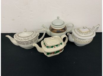 4 Stylish Teapots See Pictures For Condition