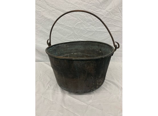 19th C Brass Bucket