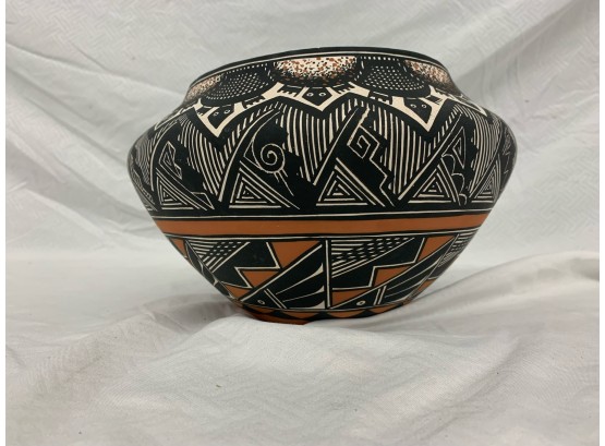 Highly Decorated Acoma Pot  Signed Chino Acoma NM