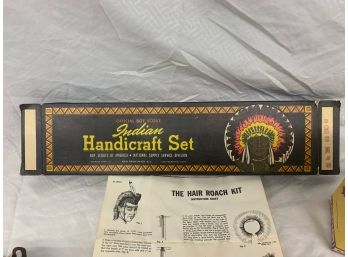 Official Boy Scout Handicraft Set In Original Box And A BK Pocahontas Cup