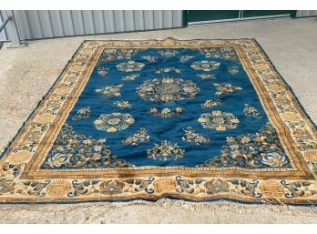 Machine Made Chinese Style Rug. 8x10.  Needs Cleaning