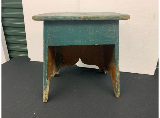 Green Painted Country Stool